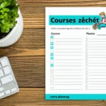 Courses zéro déchet : votre planning & check-list à imprimer