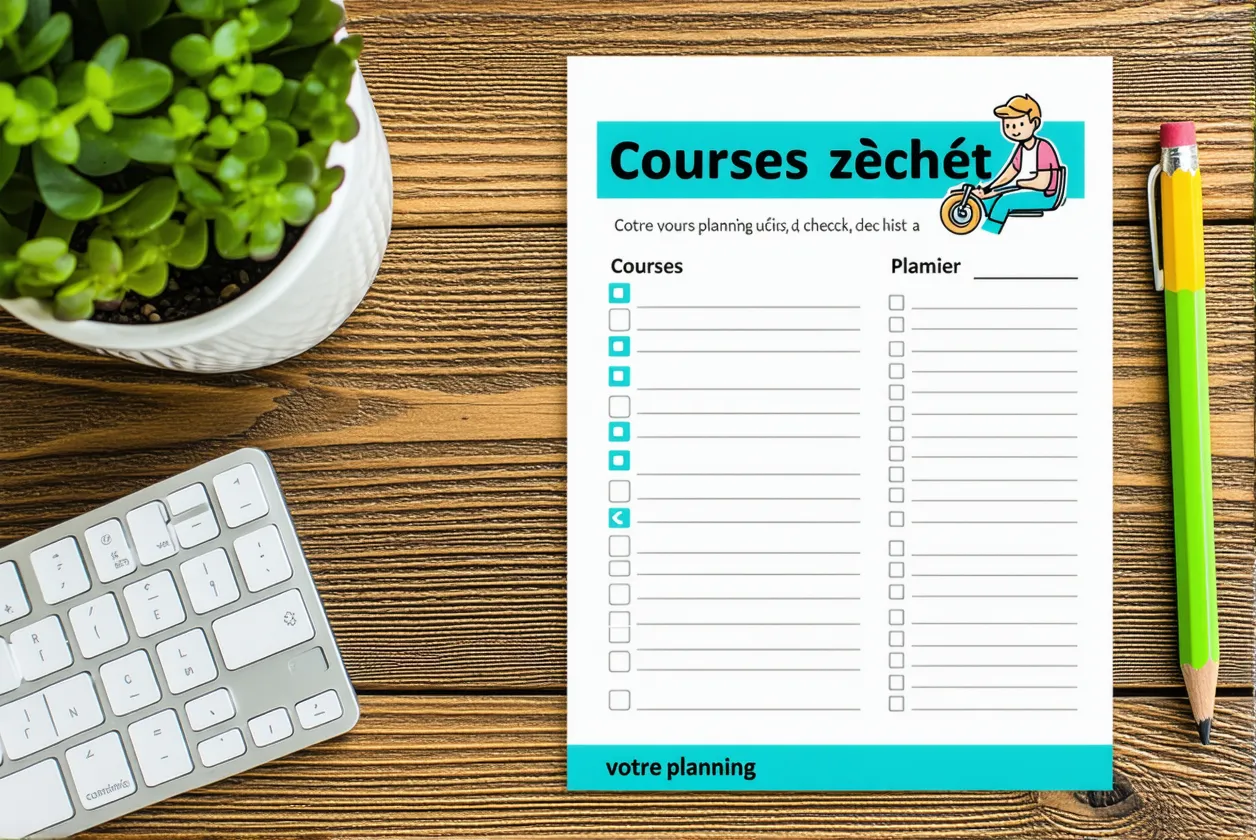 Courses zéro déchet : votre planning & check-list à imprimer