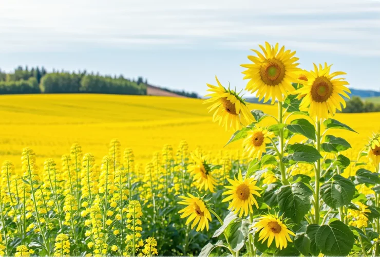 Huiles bio françaises : tournesol, colza, cameline