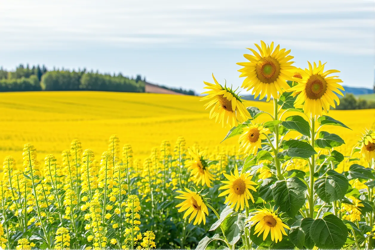 Huiles bio françaises : tournesol, colza, cameline