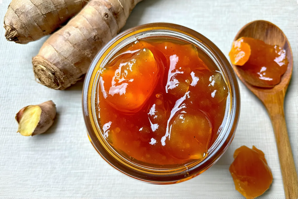Recette (facile) et maison de confiture au gingembre bio