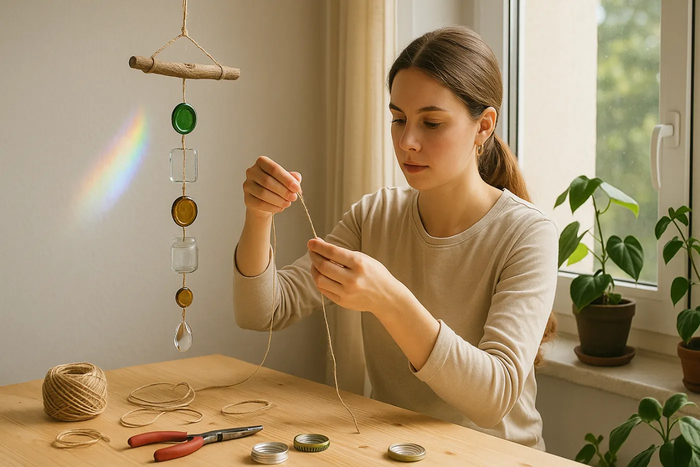 Créer et installer votre suncatcher fait en récup&rsquo; maison : notre guide DIY écologique