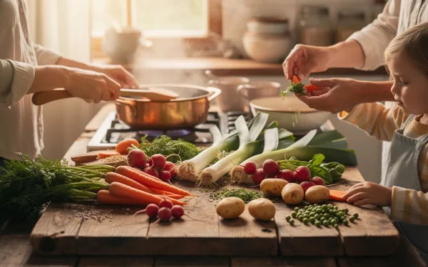 Menu de mars : 3 recettes familiales avec les premiers légumes bio